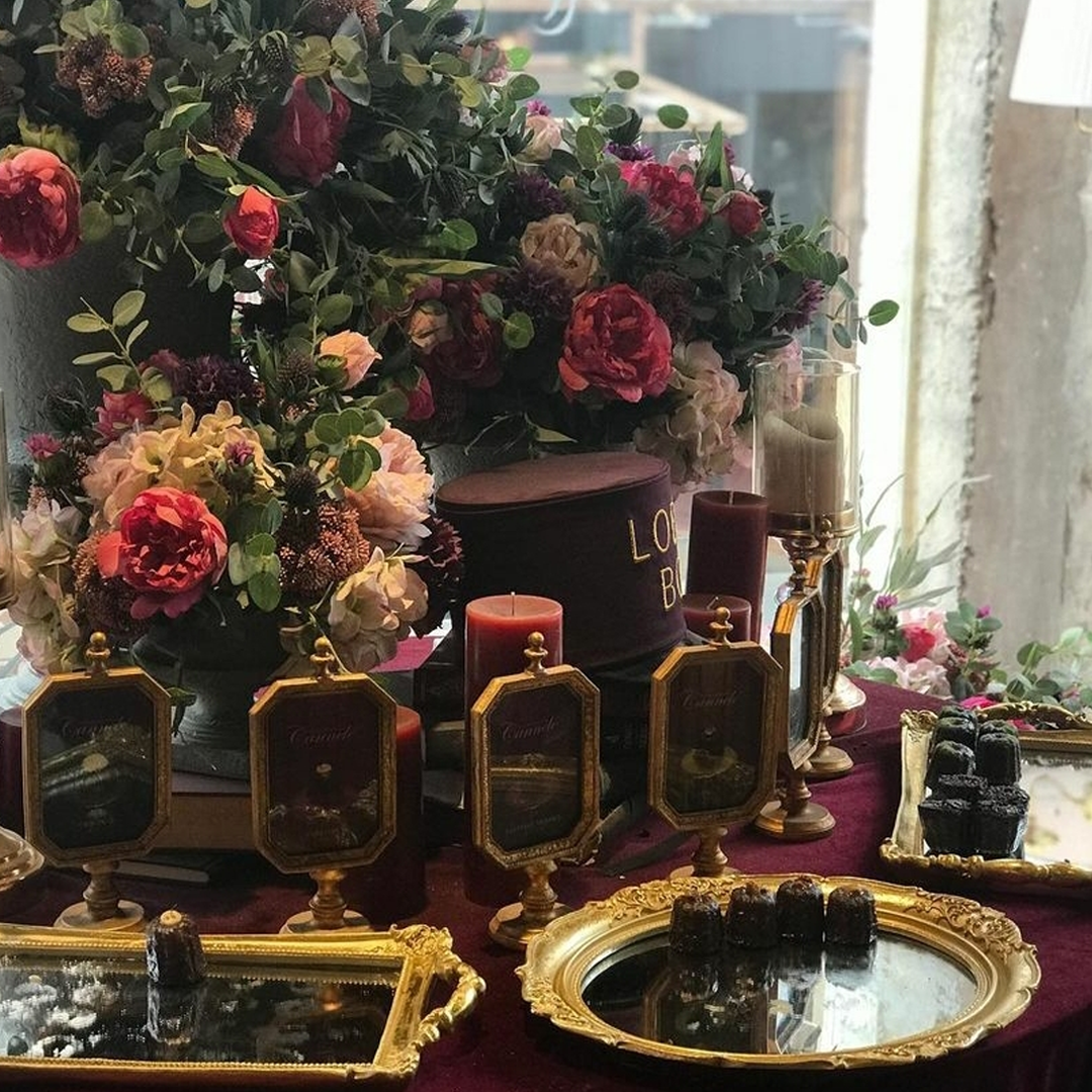 Hotel Seine interior flowers and props on the desk