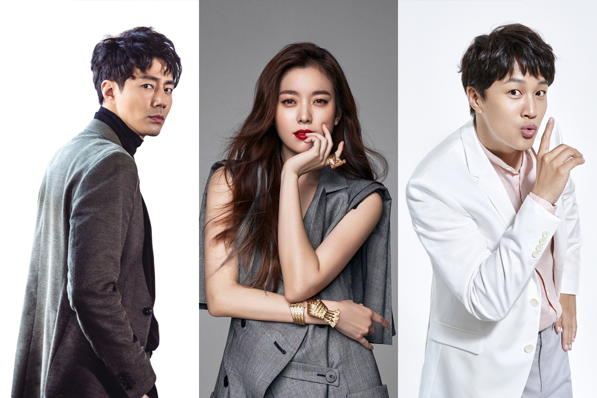 Collage of Korean actors who will be staring in live version of webtoon series