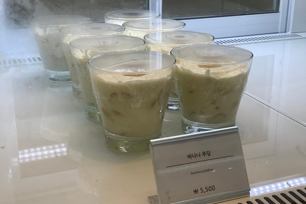 釜山CUP&CUP甜點展示，香蕉布丁甜點場景