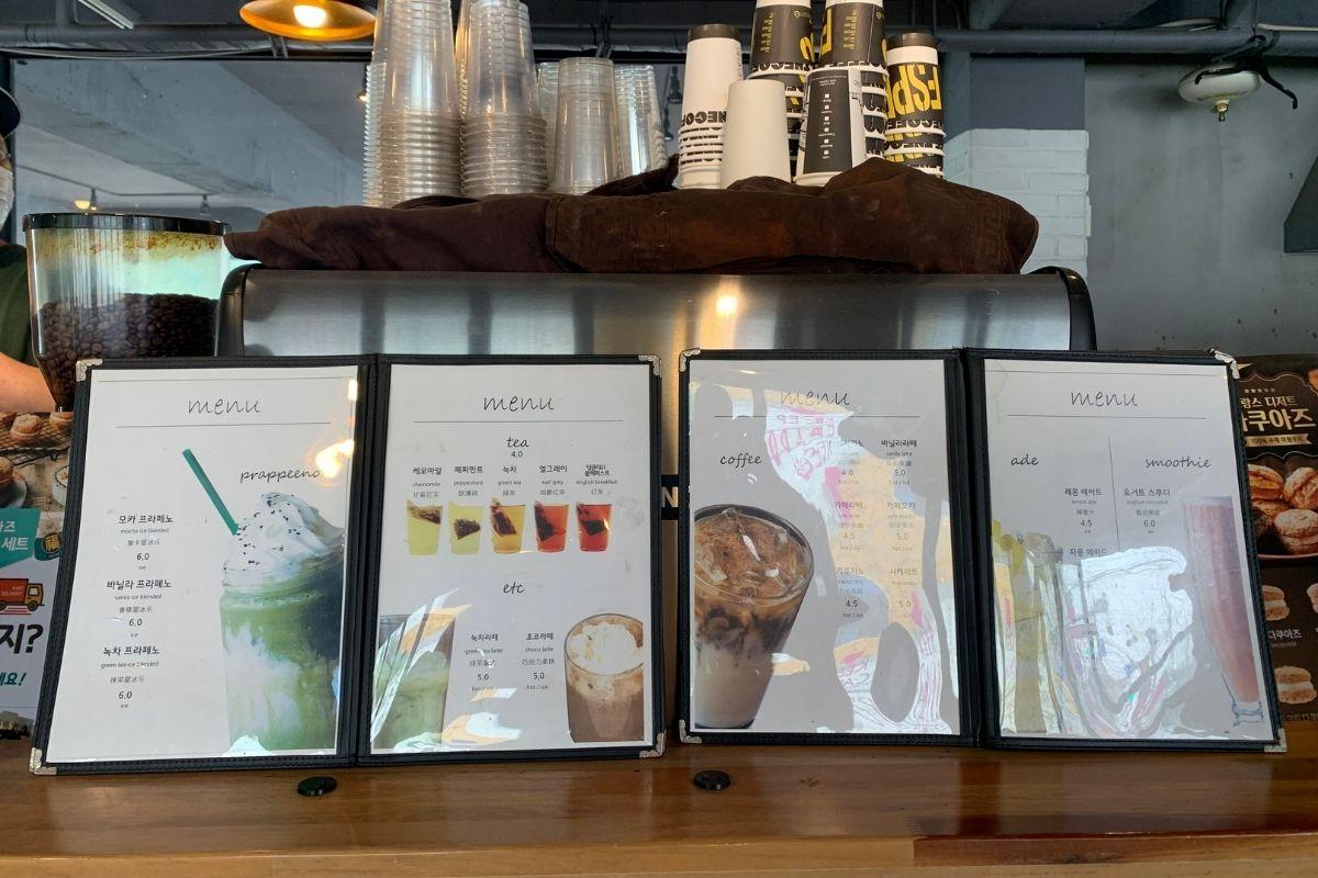 Menus at AVANT GARDE