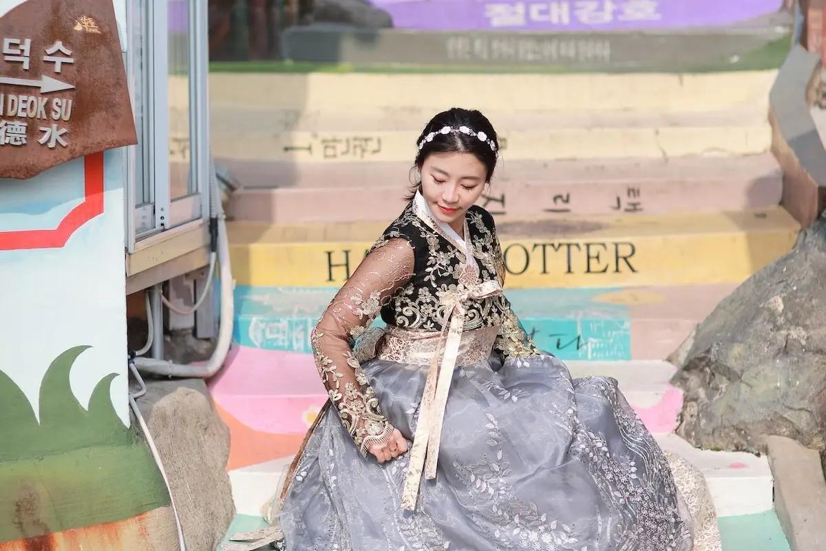 カンチョン文化村 カムチョン文化村 美味しいお店 カンチョン文化村カフェ カンチョン壁画村 プサン 星の王子さま プサン ハンボクレンタル プサン レンタルハンボク店 プサン ハンボク体験 プサン ハンボク