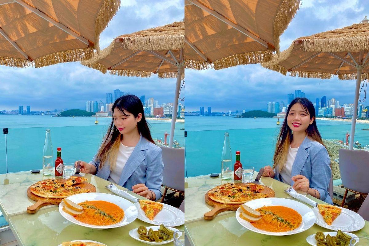 chụp ảnh check-in ở Miposeawa (미포씨와), Busan 