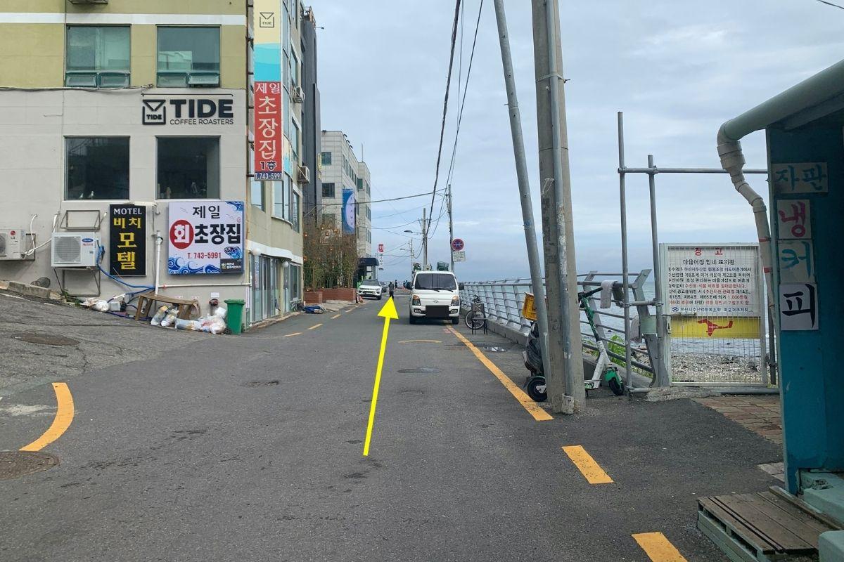 Haendae Busan Korea city streets