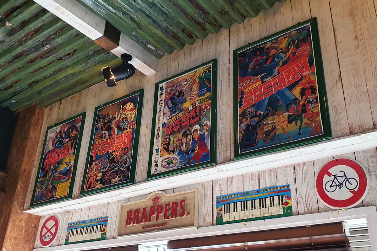 Vintage posters of cartoon series