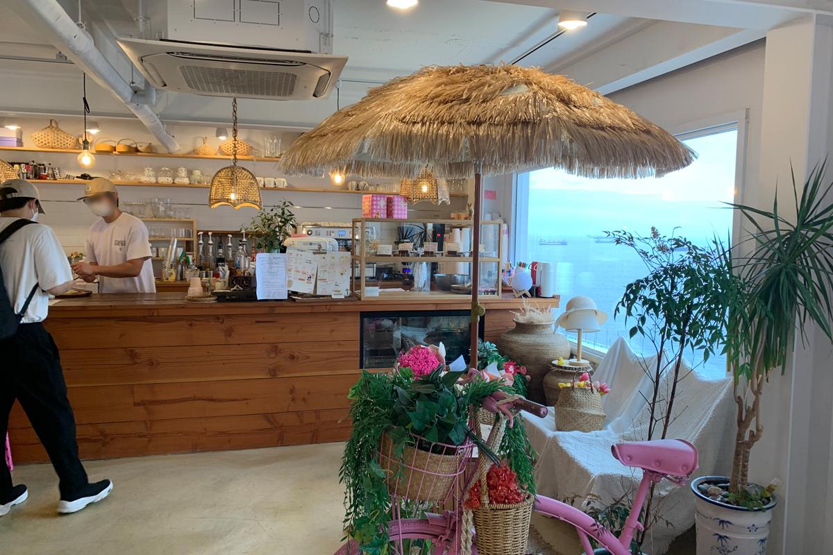 釜山 咖啡厅 白险滩beach