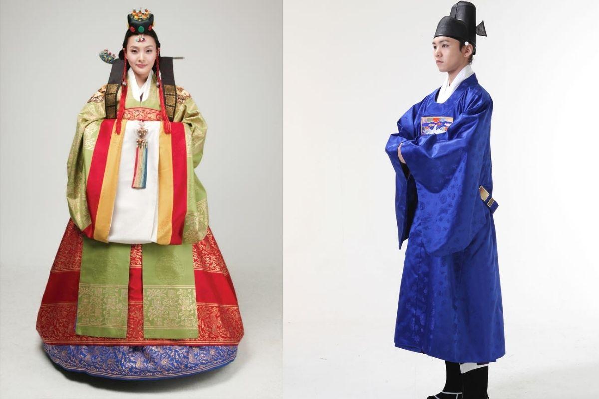 trang phục cô dâu chú rể truyền thống của hàn 