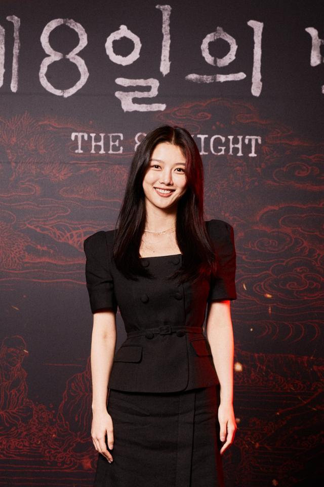 映画『第8日の夜』のオンライン製作報告会に出席したキム・ユジョン、Netflix提供