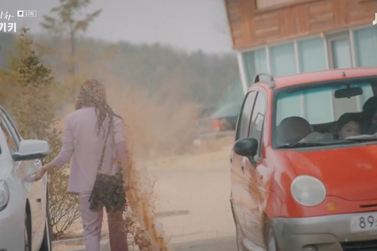 雨天路邊的泥水濺起，談論韓國針對過路車濺水的法律罰則及比較臺灣罰則。