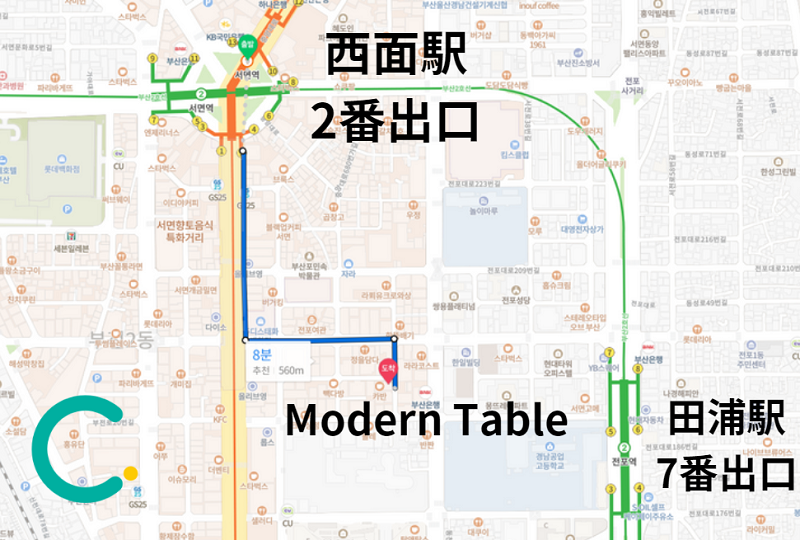 韓国、韓国旅行、韓国観光、釜山、プサン、釜山旅行、釜山観光、釜山カフェ、韓国カフェ、クロッフル、Modern Table、西面、ソミョン