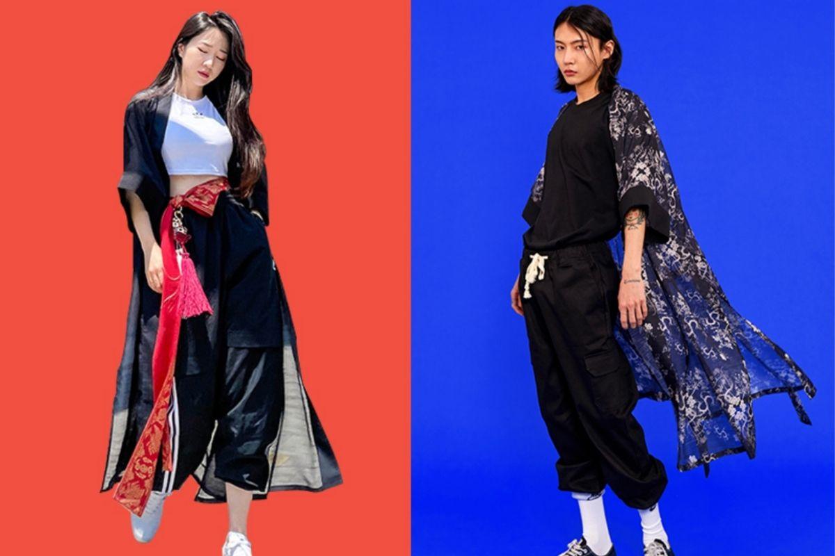 leesle X spao Modern Hanbok photoshoot advertisement