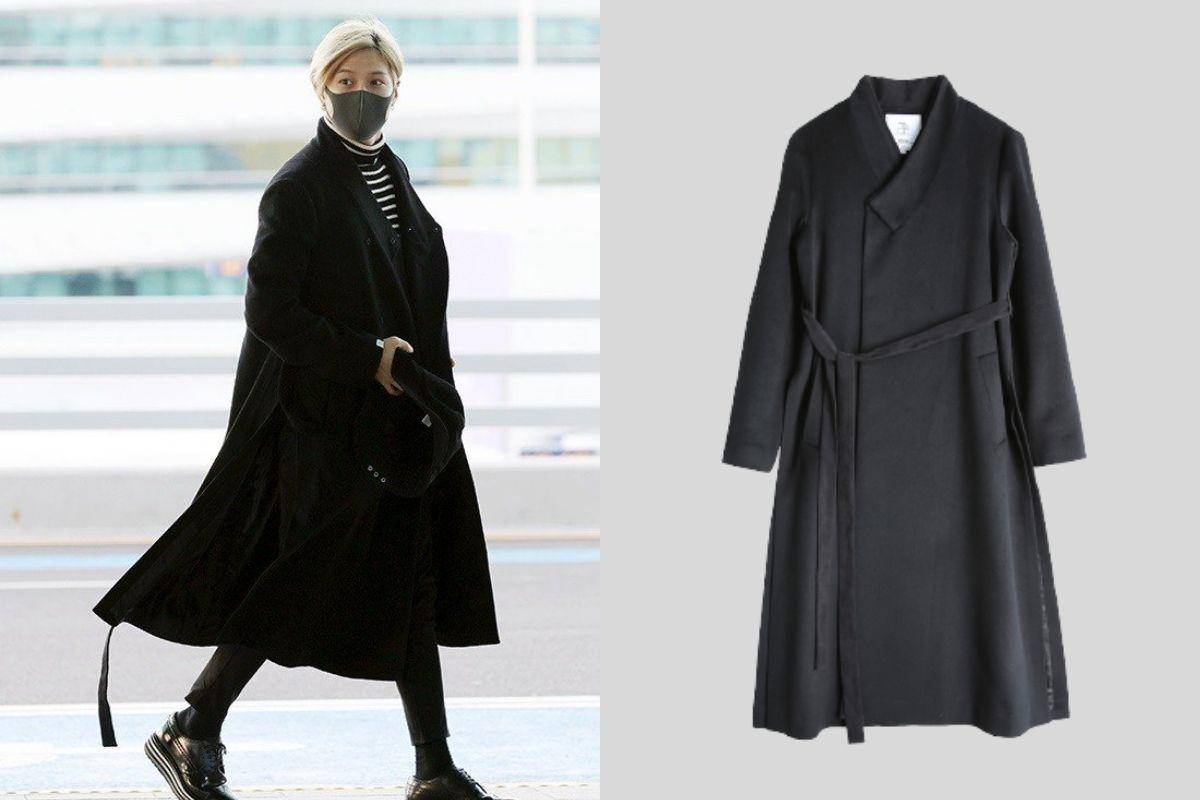 SHINee Taemin wearing maxi coat Modern Hanbok from Leesle