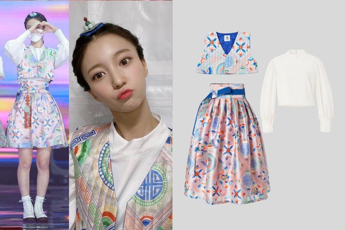 Binnie Oh My Girl wearing Modern Hanbok Danha