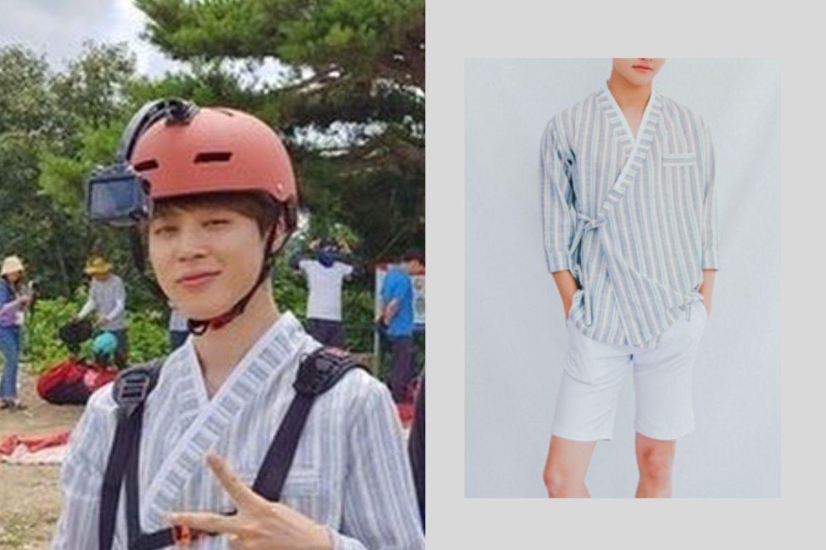 BTS Jimin wearing Seorinarae Modern Hanbok