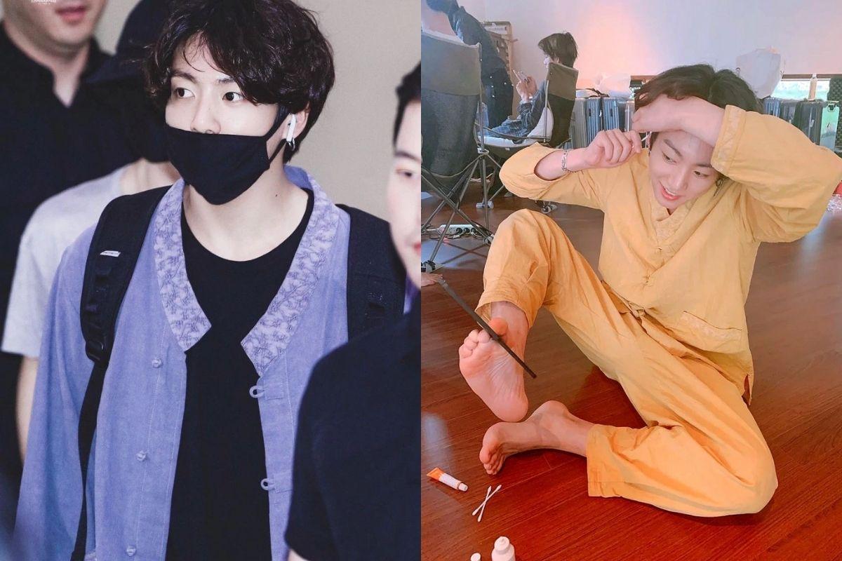 Jungkook BTS wearing Zijangsa modern hanbok