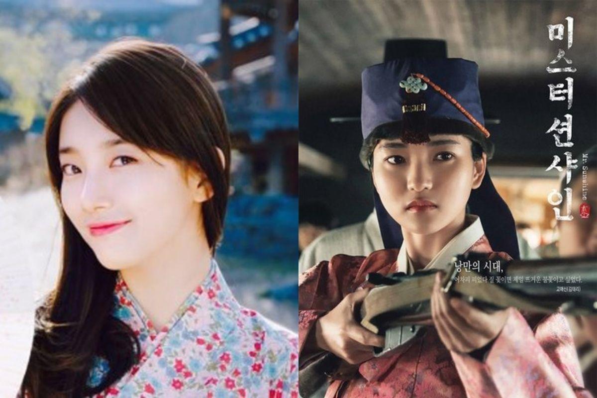 Suzy and Mr.Sunshine wearing Tchai Kim modern hanbok