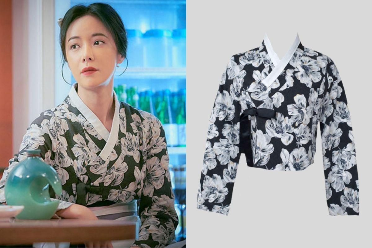 Teterot Salon Hwang Jung-eum wearing modern hanbok