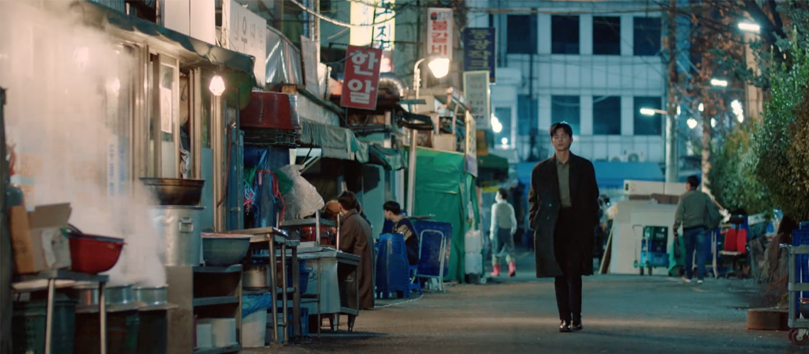 doom at your service filmed on the streets of Jeonju Kongnamul Gukbap