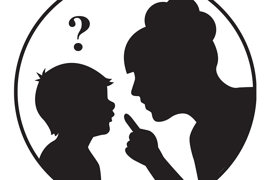 視覺化漫畫情境，介紹父母與孩子的溝通互動及責備場景