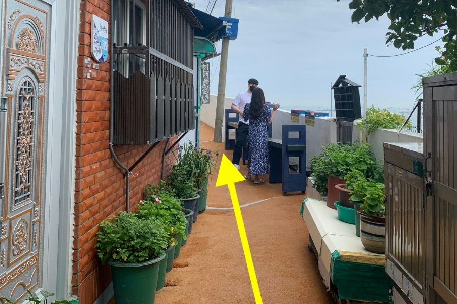 沿著小巷走到海邊的方向，享受白險灘文化村周圍寧靜的環境與美麗的海景。