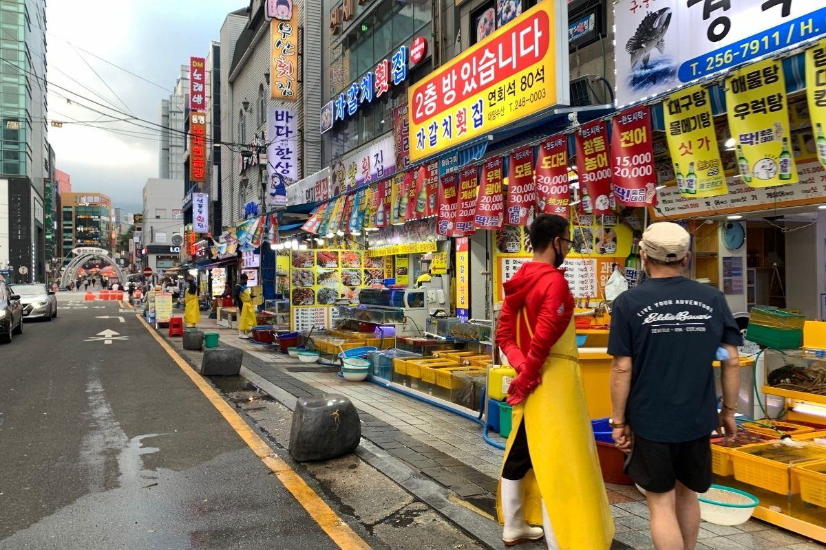 Jagalchi Market Busan outside