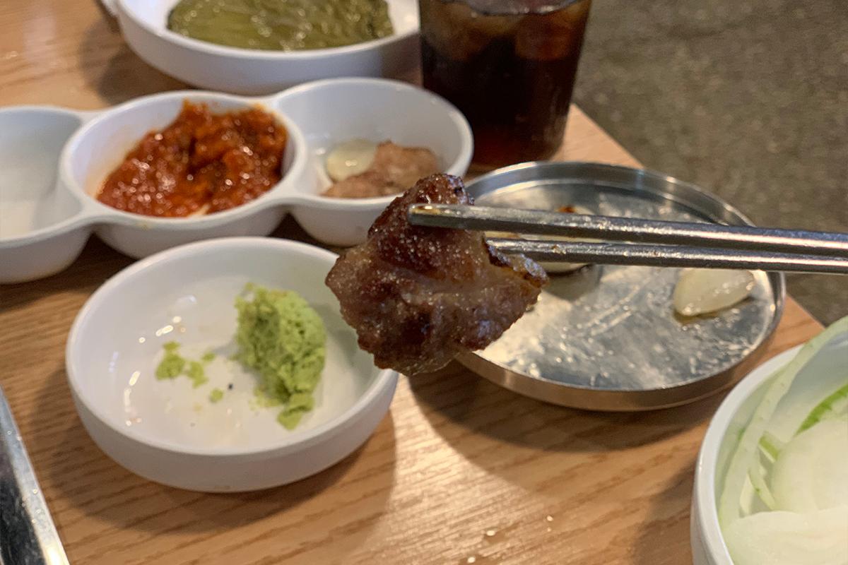 Another close up shot of grilled meat