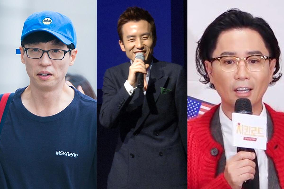 三位男士穿著不同類型服裝的組合圖片