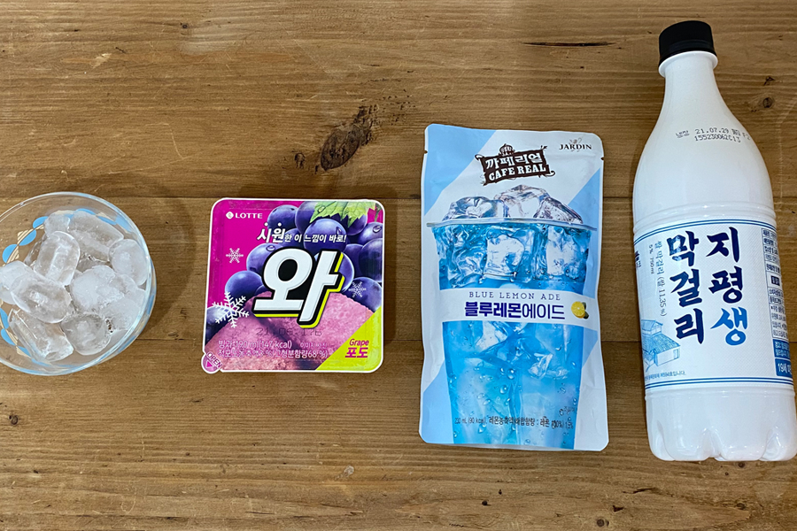 韓國馬格利與檸檬汽水、冰淇淋的清爽搭配，創造青檸氣泡調酒的味覺盛會。