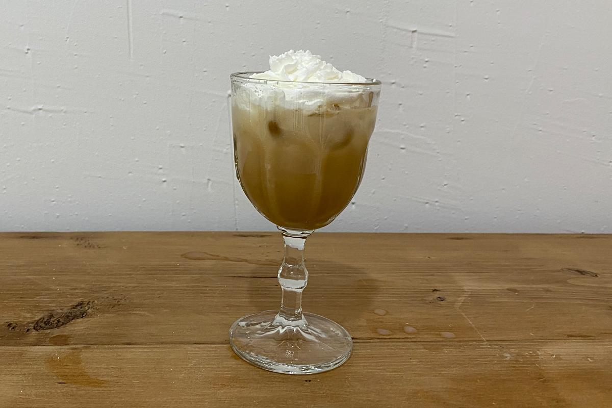 Makegolli coffee drink on table