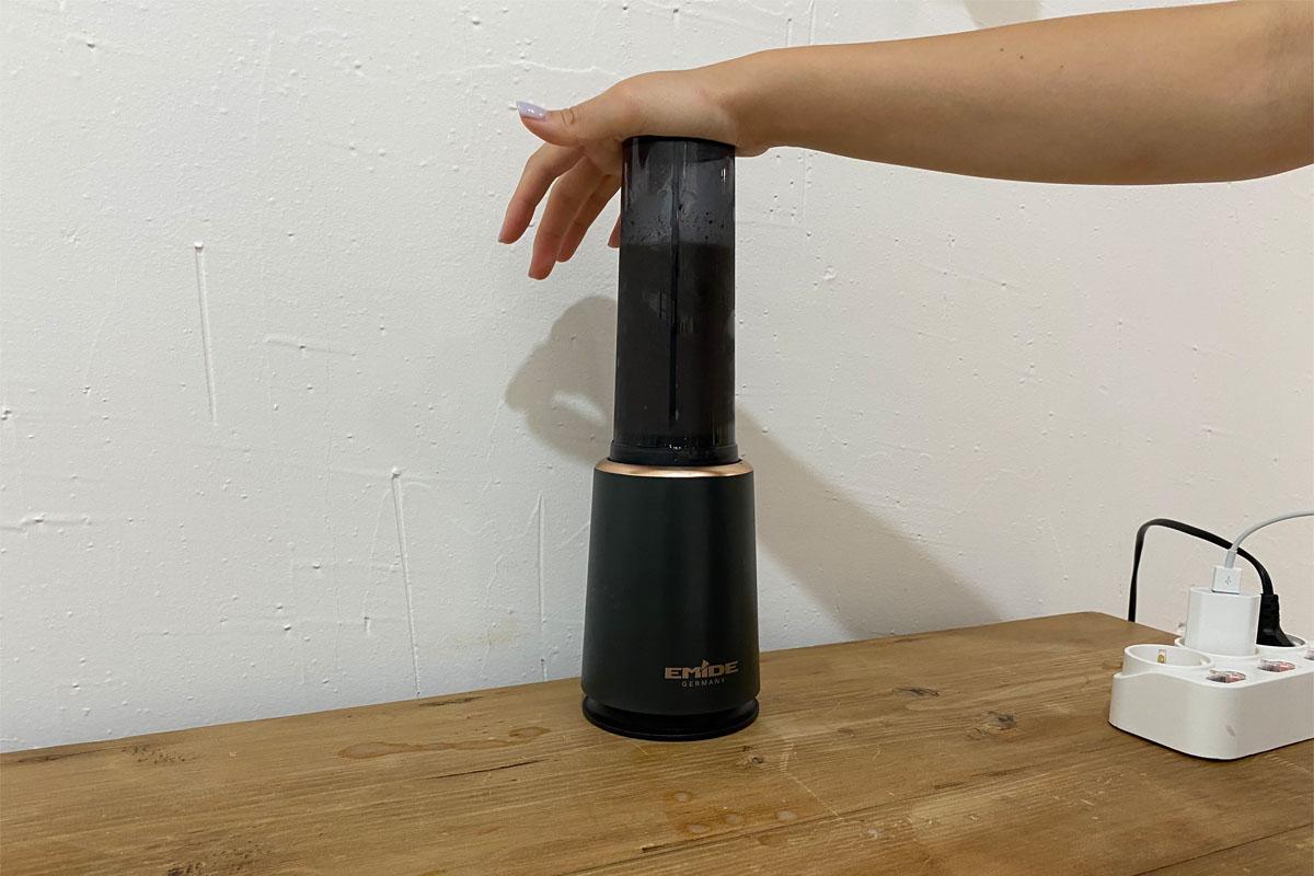 Blending all ingredients together