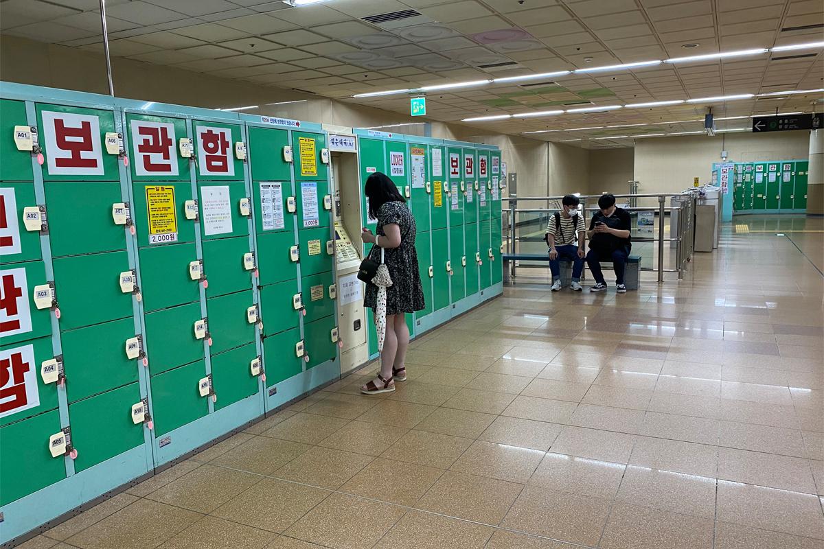 海雲台站 行李儲物櫃