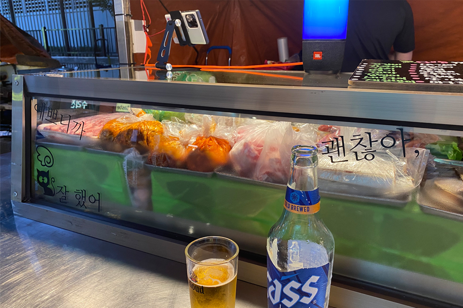 韓國 釜山 西面 布帳馬車