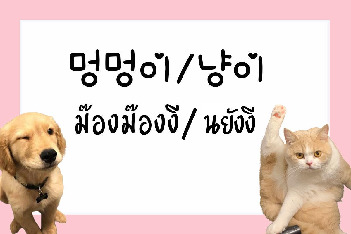 ภาษาเกาหลี