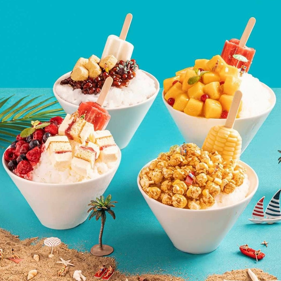 투썸플레이스의 다양한 토핑 아이스크림 빙수, 시원하고 색다른 맛의 조합