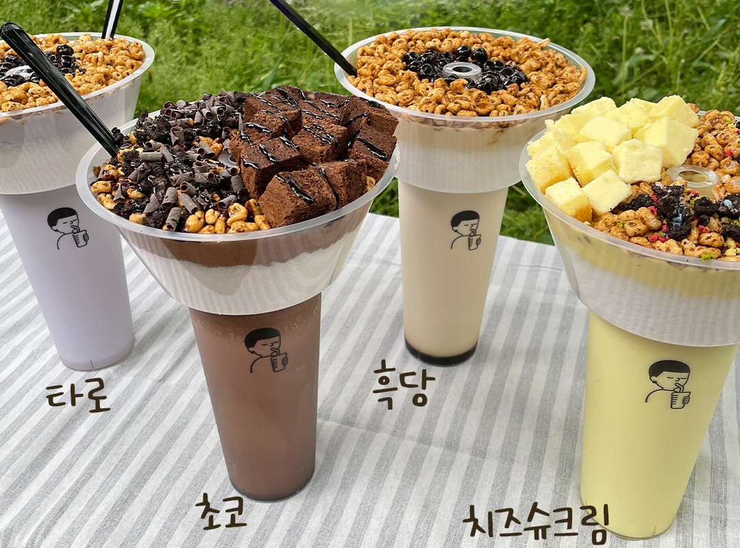 カルピンスシリーズ：チョコレートとジョリポンがたっぷりのピンス。韓国のデザートブランドDESSERT39が提供。