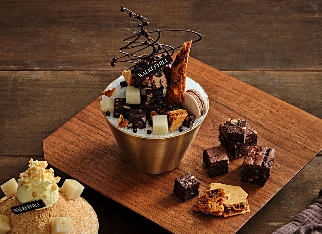 milk tea & brownie bingsu