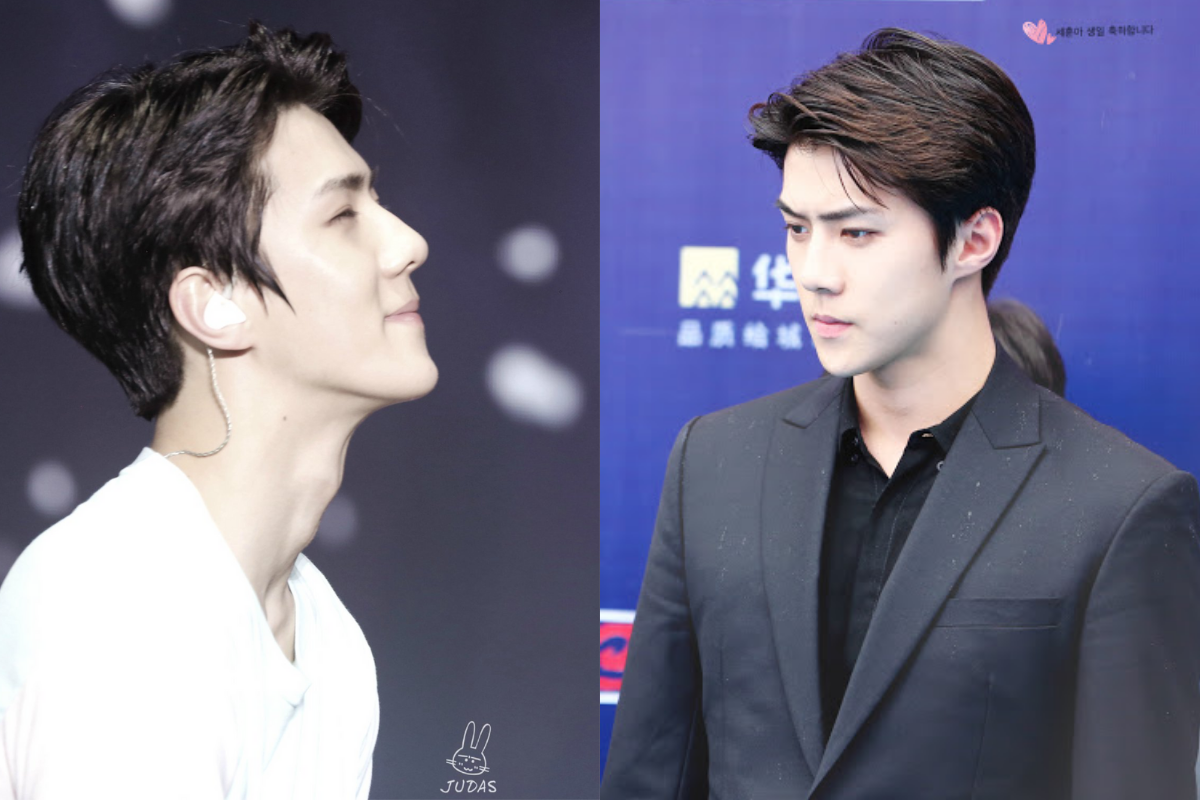 EXO Sehun - TOP 10 nam idol k-pop sở hữu sống mũi cực phẩm 