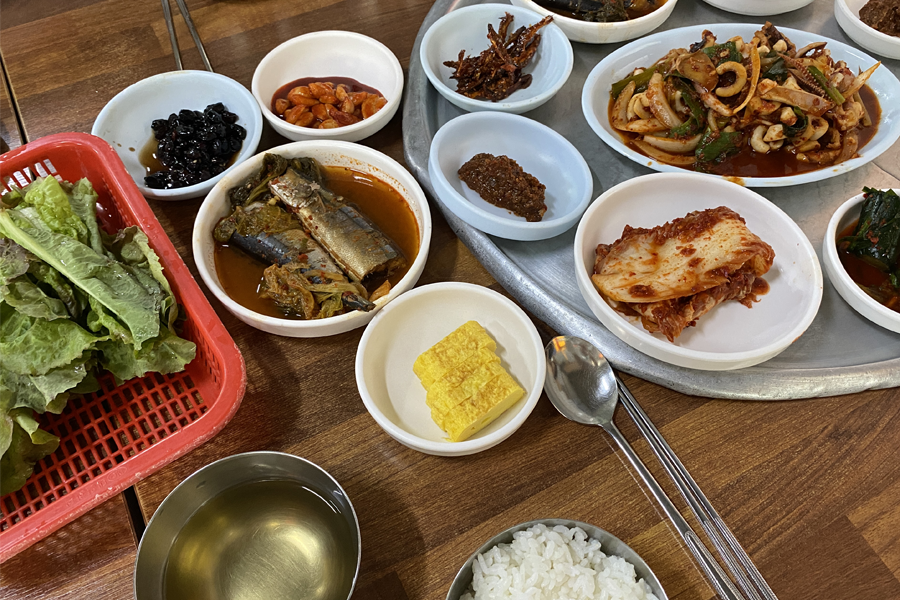 Food at a driver restaurant