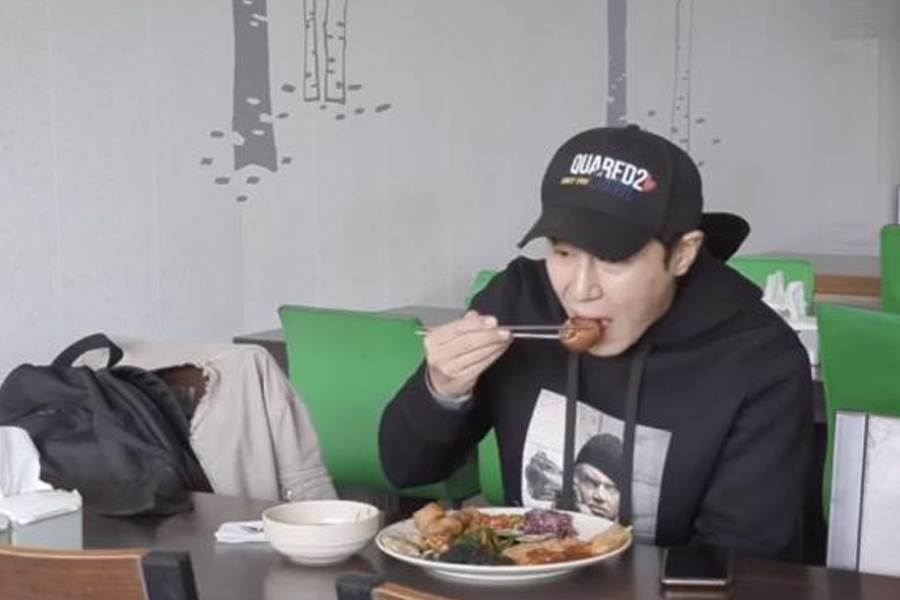 Man eating food