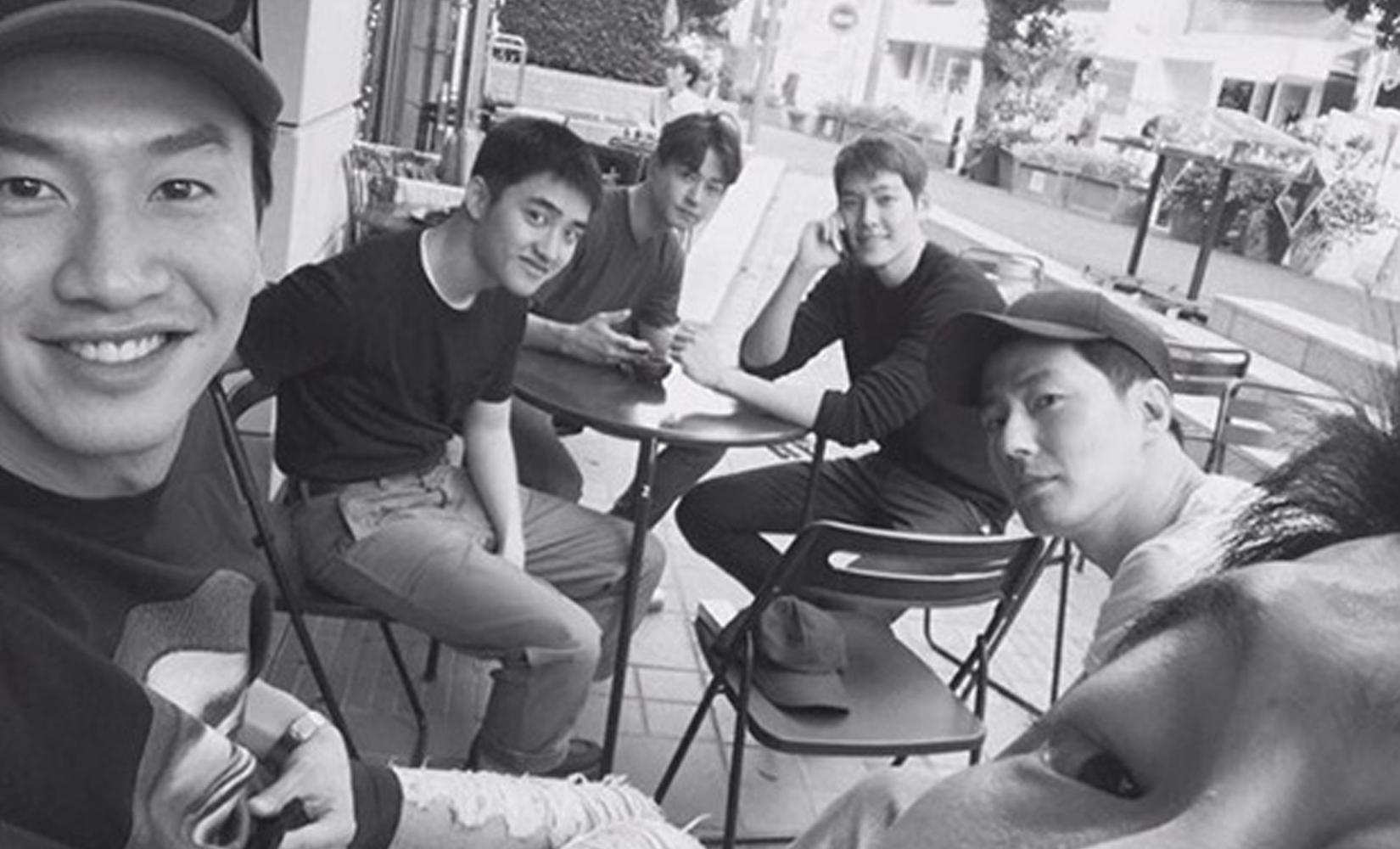 韓國明星生活圈,中間展示一位領銜人物的相關連結圖示,具展示韓星間的社會關係。