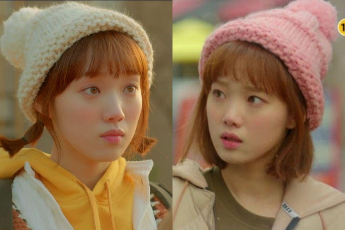 phong cách thời trang sinh viên trong phim hàn, cô nàng cử tạ kim bok joo, thời trang của lee sung kyung mũ len