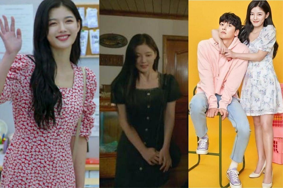 phong cách thời trang sinh viên trong phim hàn, backstreet rookie, thời trang của kim yoo jung váy cổ vuông