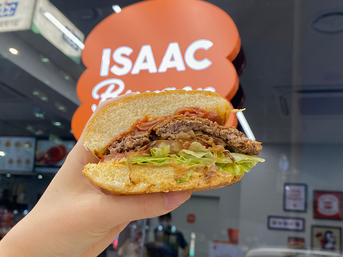 Signature Burger at ISAAC Burger