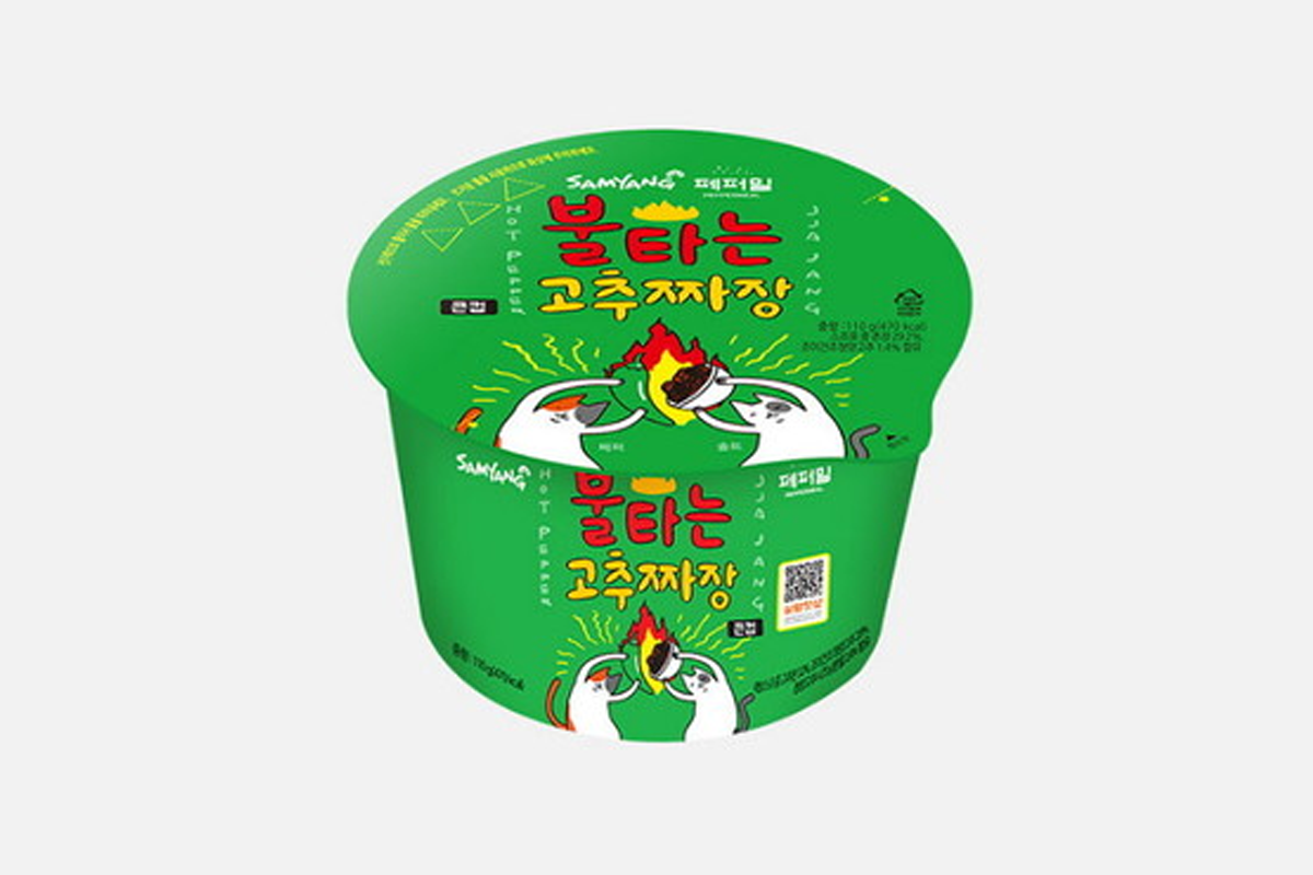 Burning red pepper jjajang ramen