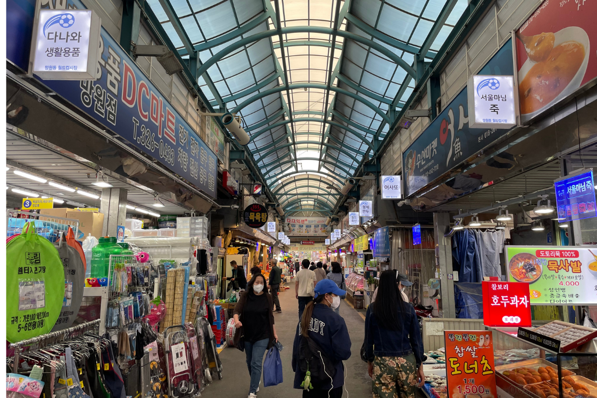 韓国、韓国旅行、韓国観光、ソウル、ソウル旅行、ソウル観光、韓国グルメ、ソウルグルメ、屋台グルメ、ローカルフード、ローカルグルメ、韓国市場、韓国伝統市場、望遠市場、マンウォン市場、麻浦、マポ、弘大、ホンデ