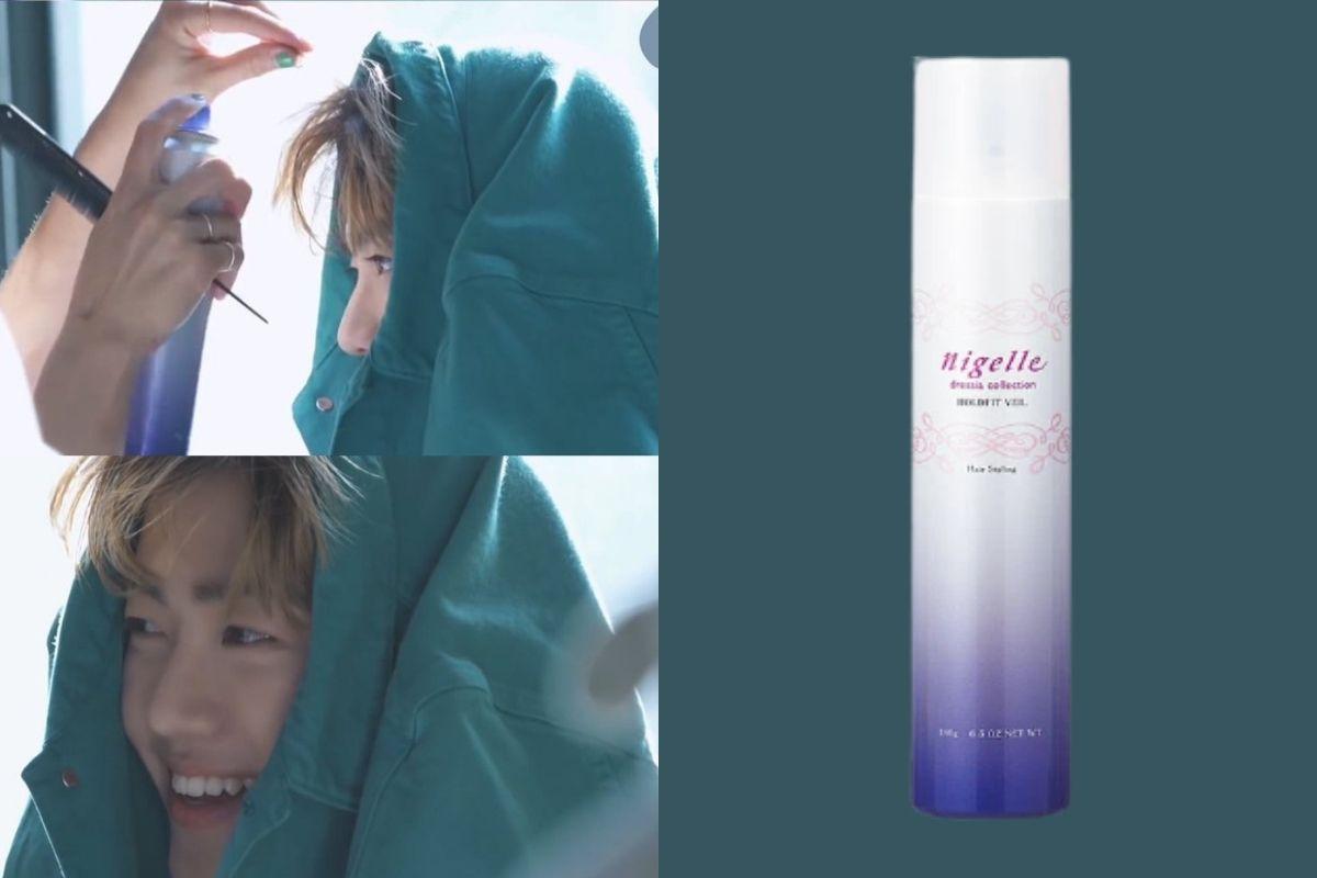 Milbon Nigelle Hair Spray NCT Na Jae Min, Tổng hợp các loại xịt tóc giữ nếp hiệu quả sao Hàn sử dụng 