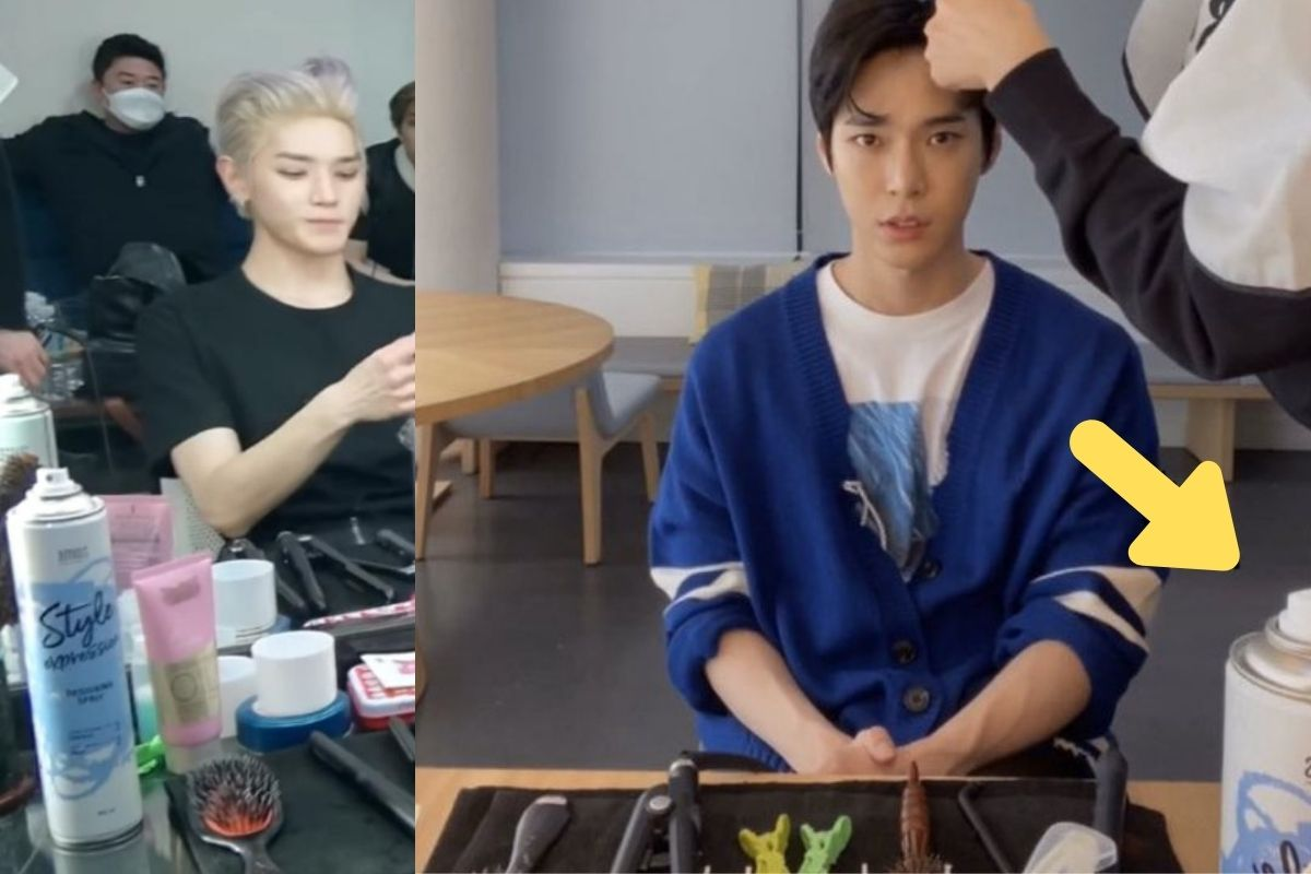 AMOS Style Expression Designing Spray BTS RM, NCT, 1THE9, ATEEZ, ITZY, Tổng hợp các loại xịt tóc giữ nếp hiệu quả sao Hàn sử dụng 