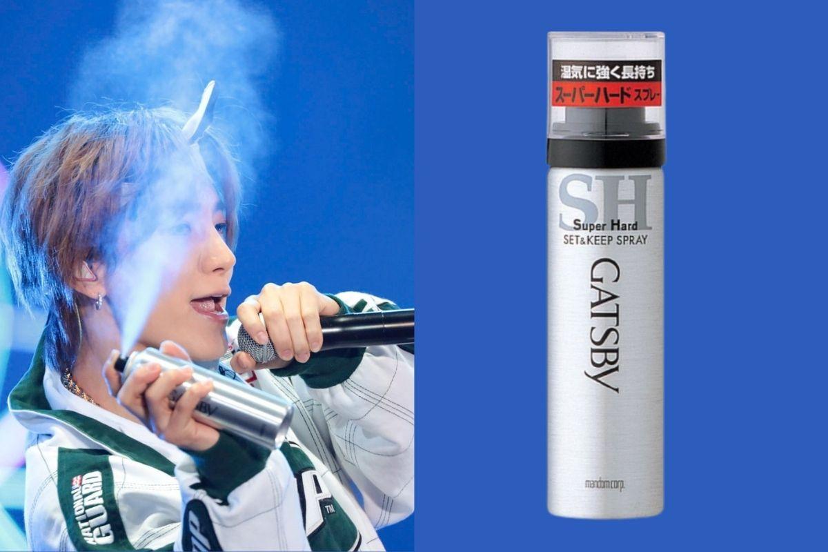 Tổng hợp các loại xịt tóc giữ nếp hiệu quả sao Hàn sử dụng , GATSBY Set Keep Hair Spray Super Junior Leeteuk