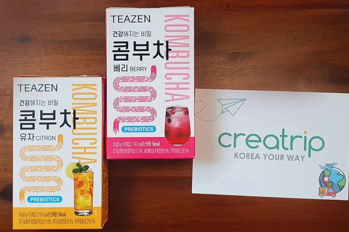 BTS Jongkook Teazen Trà Kombucha thực phẩm hỗ trợ giảm cân được giới thiệu và sử dụng bởi sao Hàn