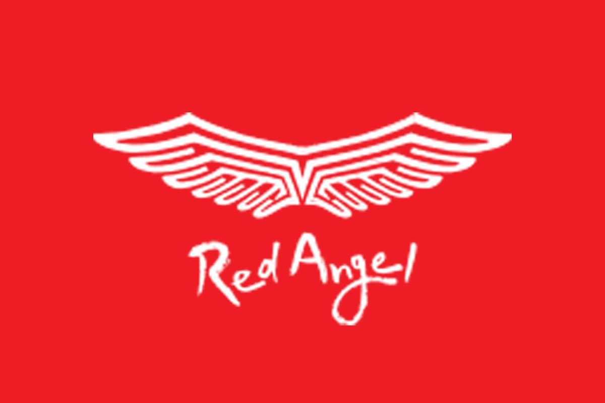 紅色背景上的Red Angel標誌，2020東京殘奧會應援活動的主辦單位