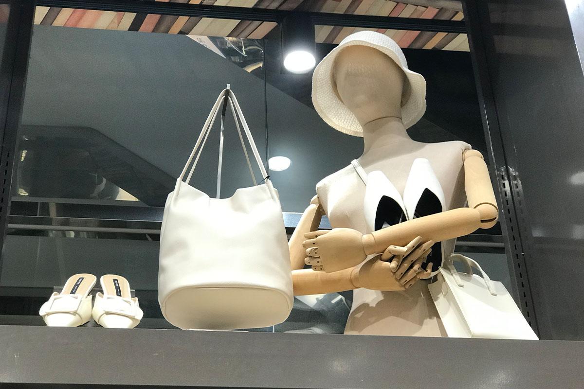 Shoe hat and bag display
